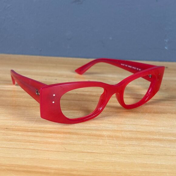 Ray-Ban RB4427 KAT 6760/84 Red Acetate Cat-Eye Eyeglasses 49-20-145 Frame Only - Picture 1 of 7